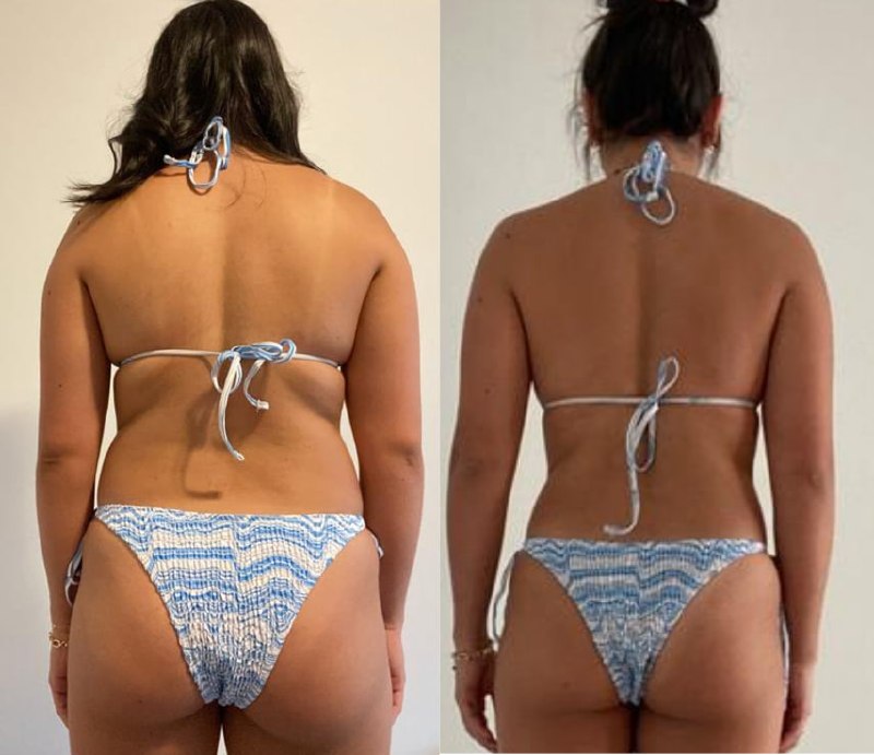 Bella before and after